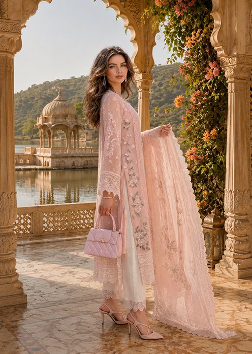 Noor Nooriyah Luxury Embroidered Chiffon Collection 2026 - D2