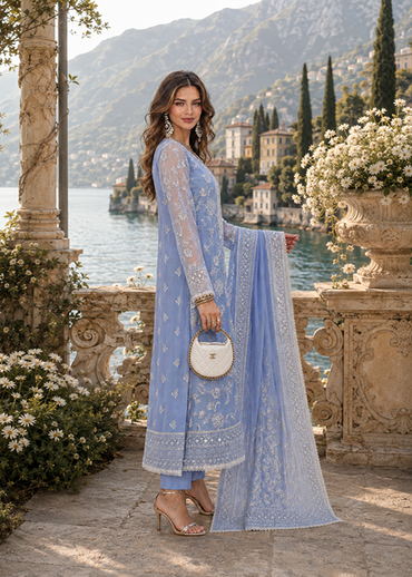 Noor Nooriyah Luxury Embroidered Chiffon Collection 2026 - D3