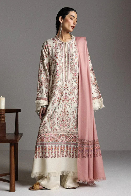 Zara Shahjahan Saraab Winter Collection 2026 - PASHM-D4