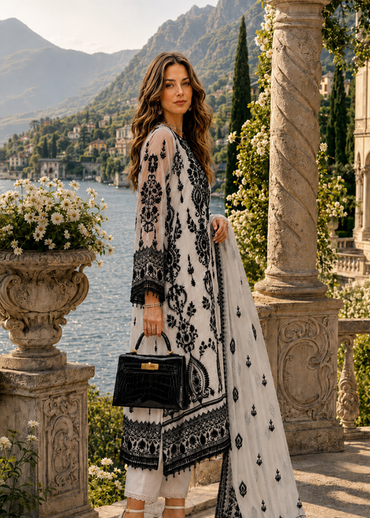 Noor Nooriyah Luxury Embroidered Chiffon Collection 2026 - D4