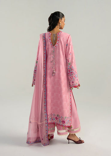 Hussain Rehar - Zan Lawn Unstitched Collection 2026 - Pembe