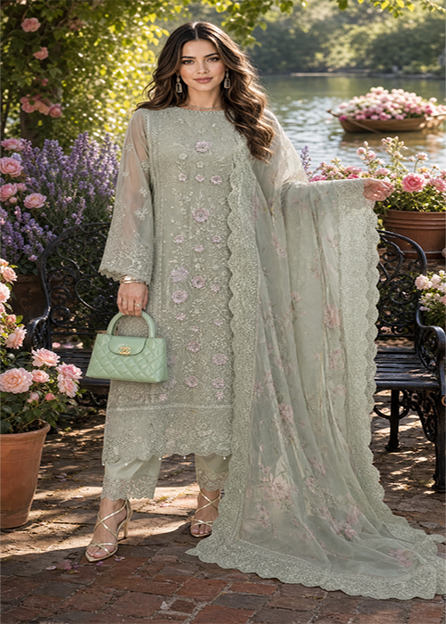 Noor Nooriyah Luxury Embroidered Chiffon Collection 2026 - D1