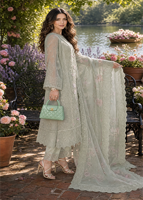 Noor Nooriyah Luxury Embroidered Chiffon Collection 2026 - D1