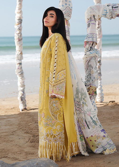 Qalamkar - Sahil Luxury Lawn Collection 2026 - SA-07