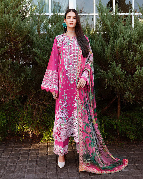 Mushq- Amoi Luxury Lawn Collection 2026 - Blushing Rose