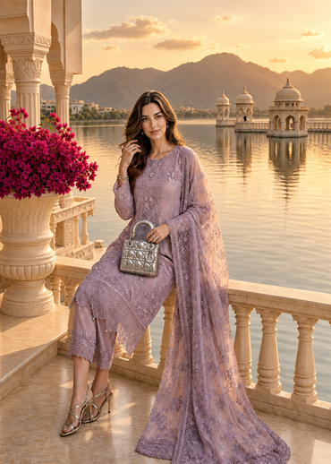 Noor Nooriyah Luxury Embroidered Chiffon Collection 2026 - D6
