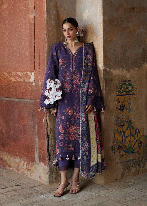 Hussain Rehar - Zan Lawn Unstitched Collection 2026 - Mor