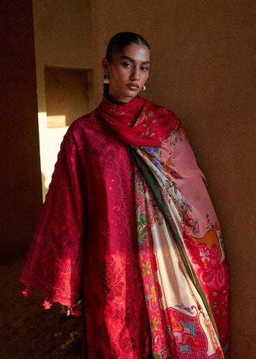 Hussain Rehar - Zan Lawn Unstitched Collection 2026 - Qermez