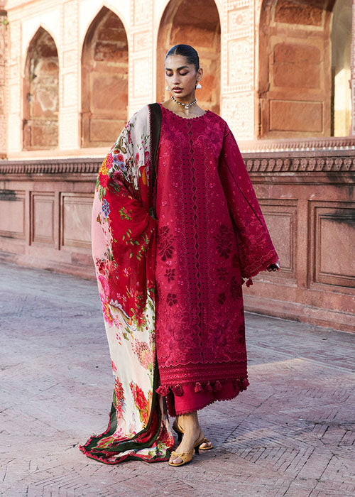 Hussain Rehar - Zan Lawn Unstitched Collection 2026 - Qermez