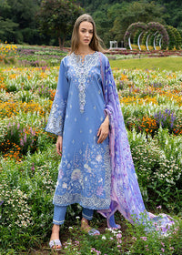 Mushq- The Secret Garden Lawn Collection 2026 - Azure Bloom