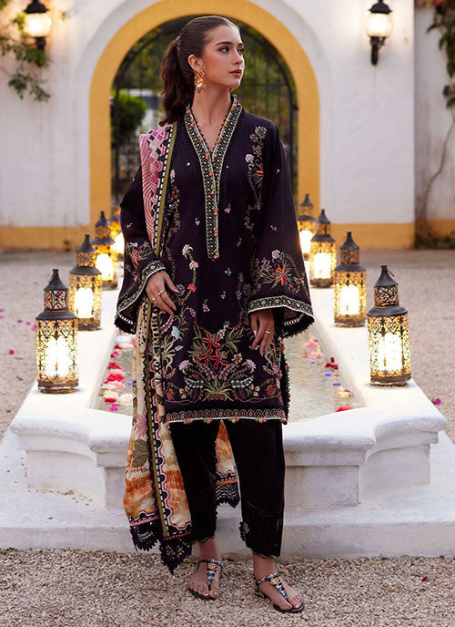 Farah Talib Aziz - Luxury Lawn Collection 2026 - Blanca Black