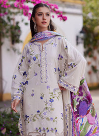Farah Talib Aziz - Luxury Lawn Collection 2026 - Evita Ivory