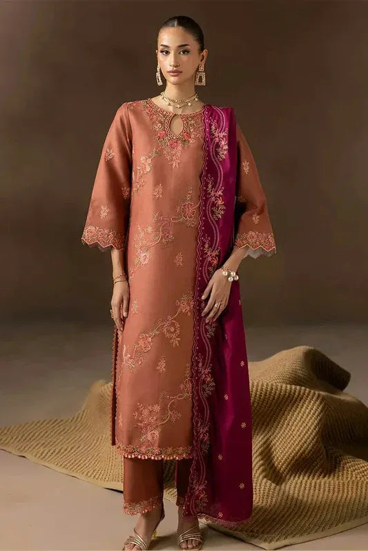 Rajbari - Sareen Premium Viscose Chikankari Collection - Design 12 - Unstitched