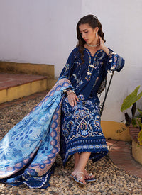 Farah Talib Aziz - Luxury Lawn Collection 2026 - Nia Navy