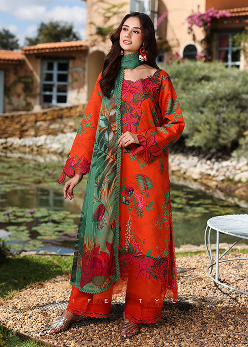 Rang Rasiya Lifestyle Lawn Unstitched Collection 2026 - OLIVINE