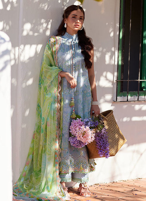 Farah Talib Aziz - Luxury Lawn Collection 2026 - Sienna Sky Blue