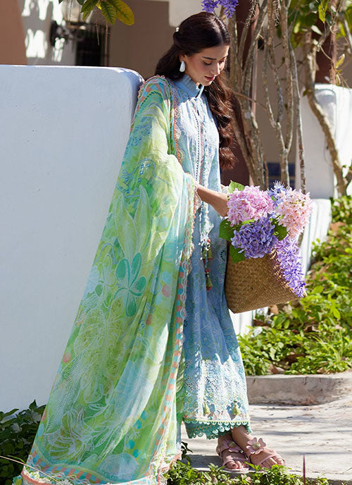 Farah Talib Aziz - Luxury Lawn Collection 2026 - Sienna Sky Blue